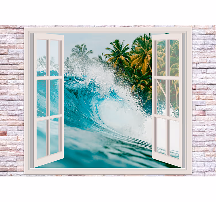 Fotomural mar vista de olas del océano - TenVinilo