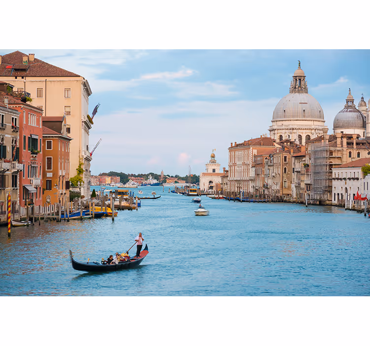 Fotomural ciudad escena de góndola en venecia - TenVinilo
