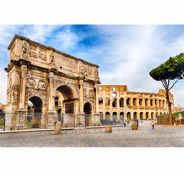 Fotomural ciudad monumentos históricos de roma - TenVinilo