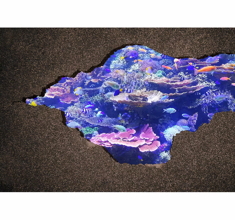 Fotomural naturaleza paisaje de coral bajo las olas - TenVinilo