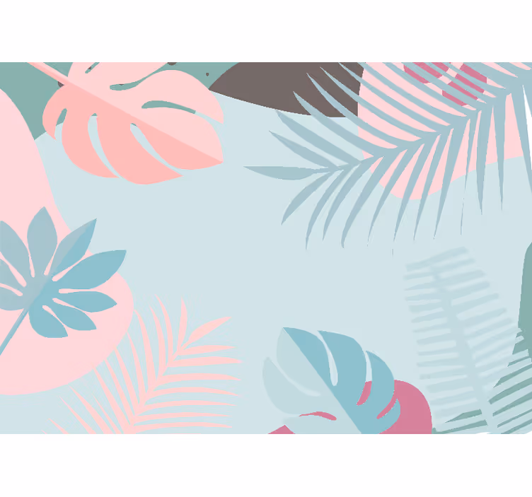 Papel pintado naturaleza hojas tropicales - TenVinilo