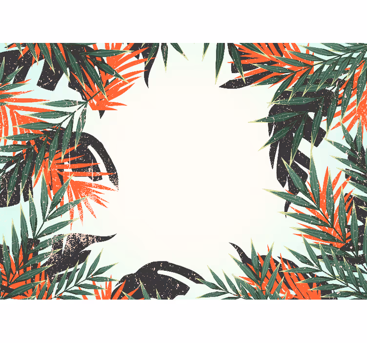 Papel pintado naturaleza hojas grandes tropicales - TenVinilo