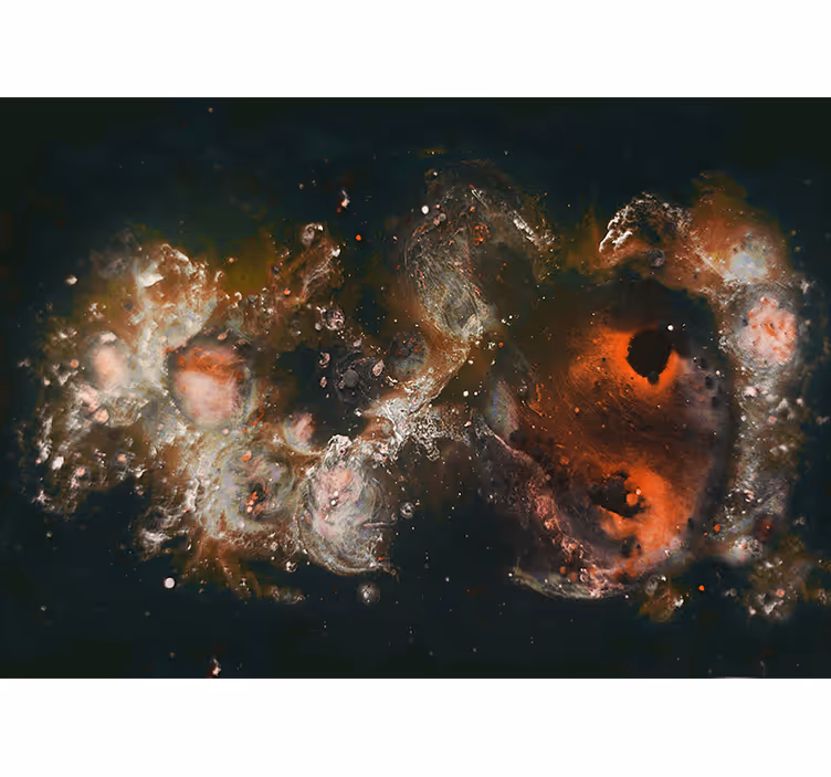 Fotomural abstracto patrones fluidos celestiales - TenVinilo
