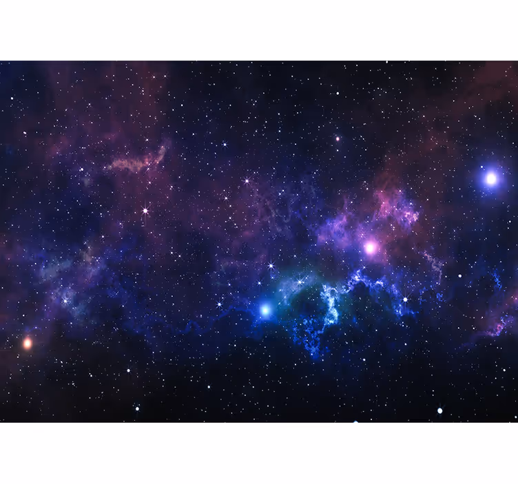 Fotomural espacio paisaje de nebulosa celestial - TenVinilo
