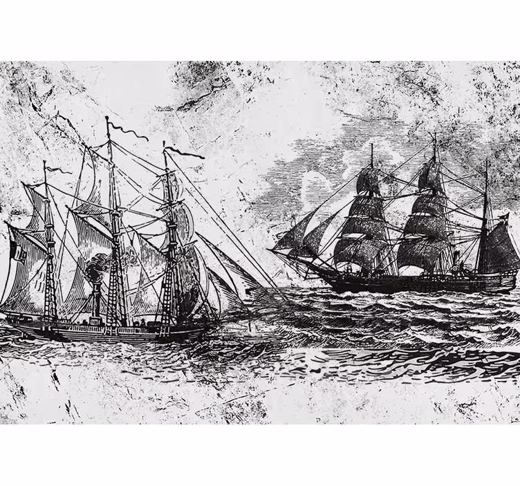 Fotomural vehículo barcos de vela históricos - TenVinilo