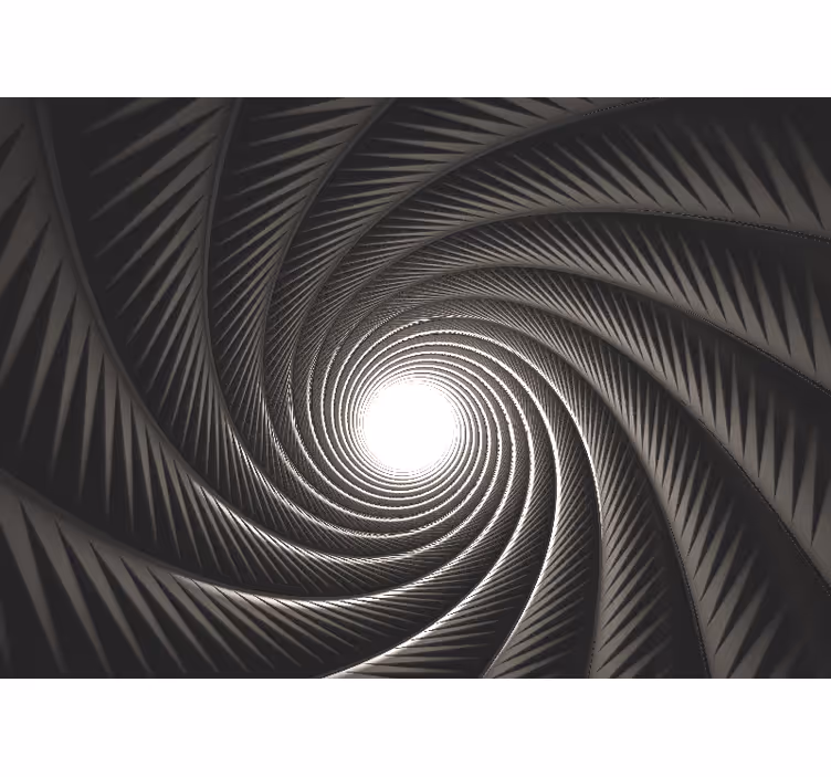 Fotomural abstracto túnel de luz espiralado - TenVinilo