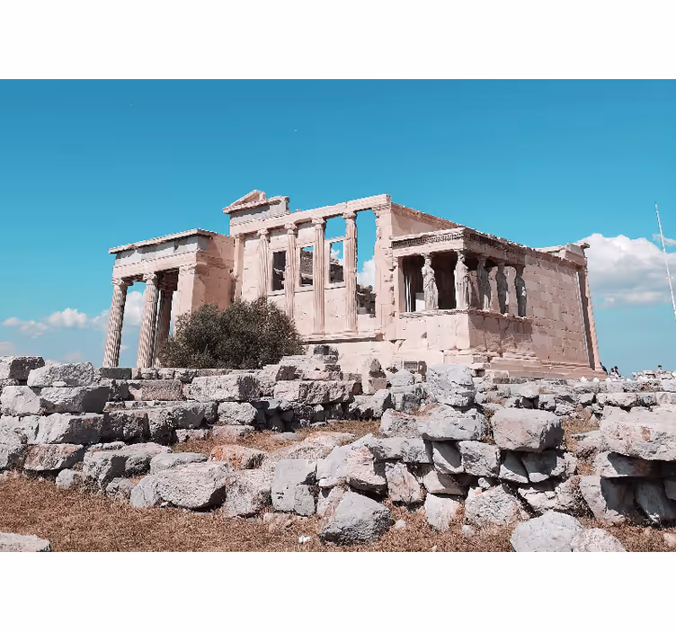 Fotomural ciudad ruinas de templos antiguos - TenVinilo