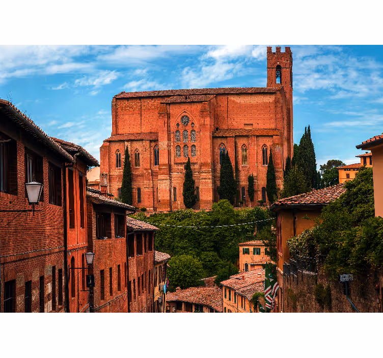 Fotomural ciudad catedral histórica de toscana - TenVinilo