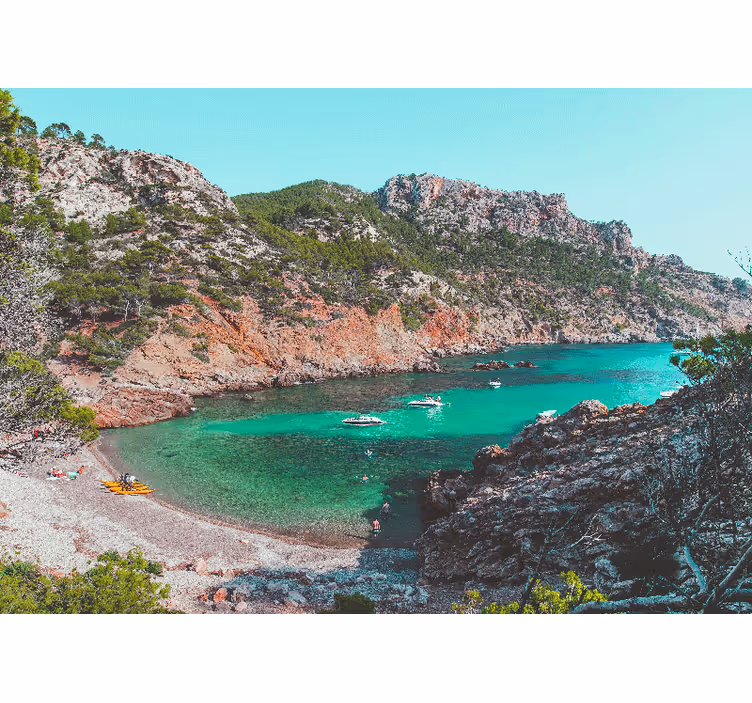 Papel pintado paisaje vista al mar cove - TenVinilo
