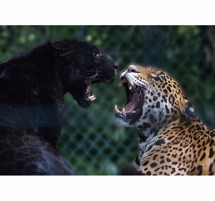 Fotomural animales pantera y jaguar - TenVinilo