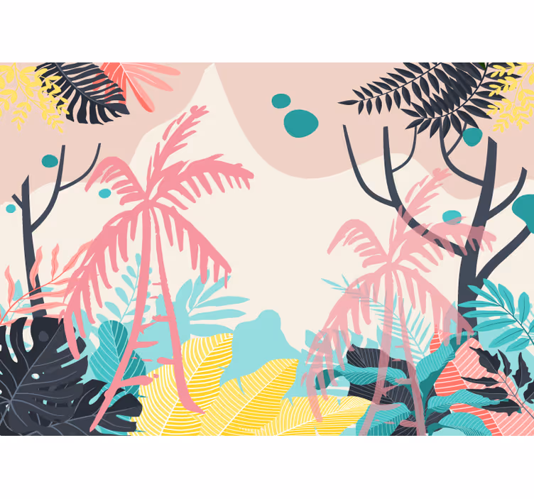 Fotomural naturaleza vida de plantas tropicales - TenVinilo