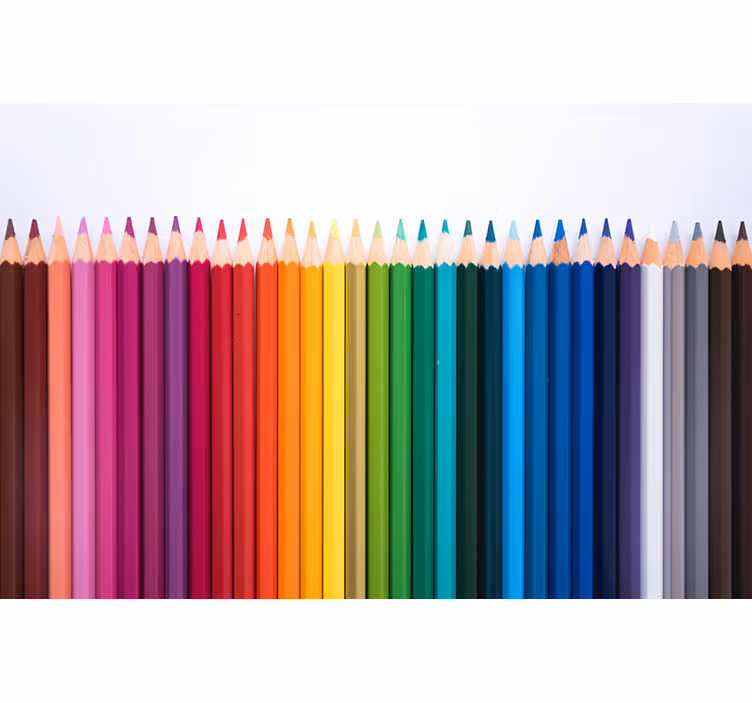 Fotomural para habitación lápices de colores. - TenVinilo