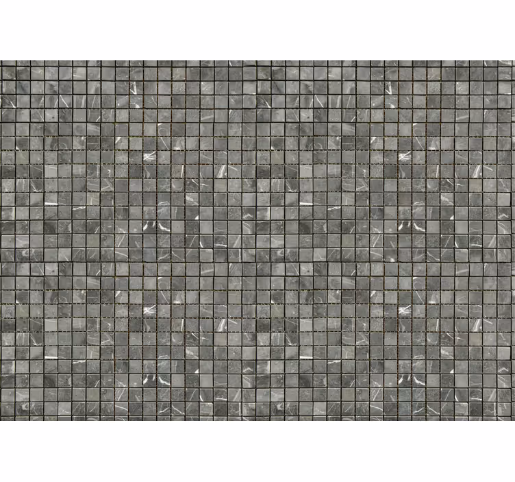 Fotomural baño azulejos negros - TenVinilo
