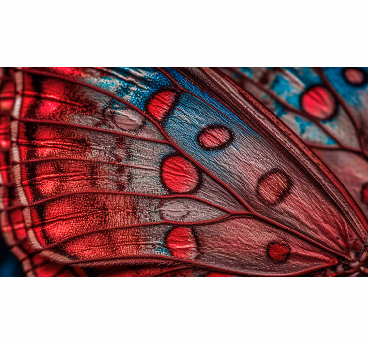 fotomural 3D con un ala de mariposa - TenVinilo