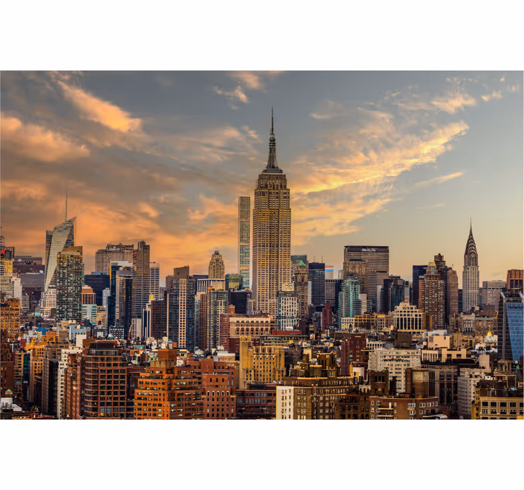 Papel pintado oficina cielo de Nueva York - TenVinilo