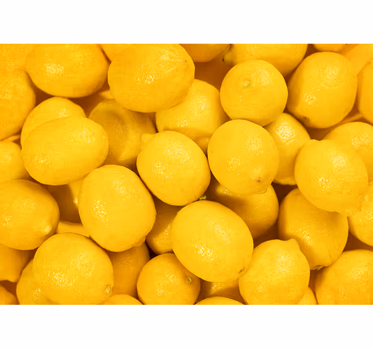 Fotomural amarillo cocina limones - TenVinilo