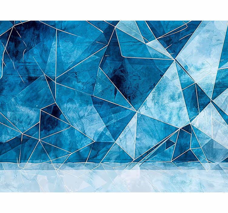 Fotomural texturas azul fracturado - TenVinilo