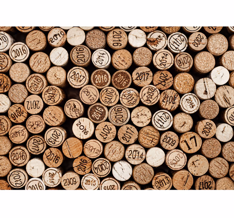 Mural para cocina con corchos de vino - TenVinilo
