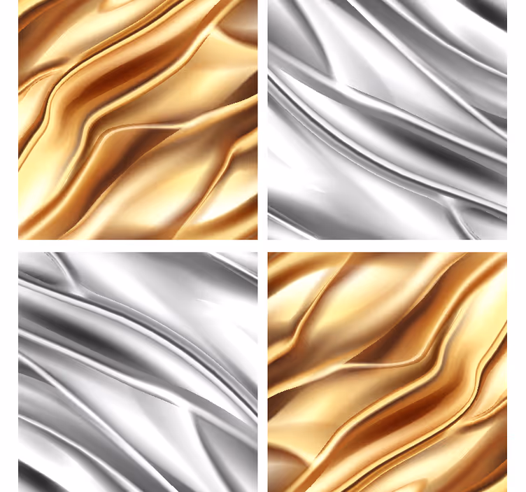 Posavasos textura olas metálicas brillantes - TenVinilo