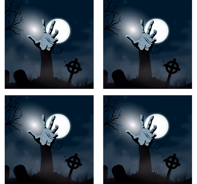 Posavasos halloween mano de tumba espeluznante - TenVinilo