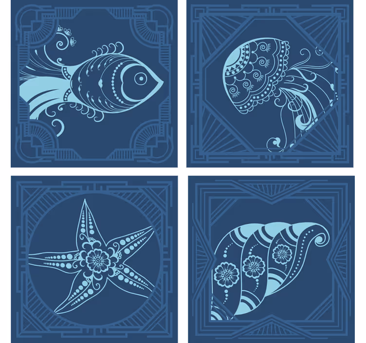 Posavasos frikis criaturas marinas fantásticas - TenVinilo