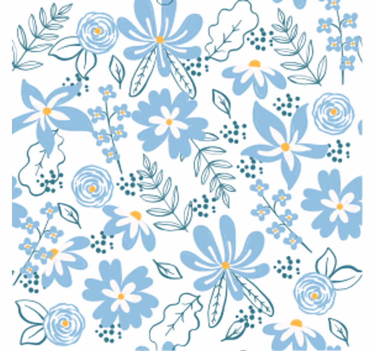 Posavasos textura patrón floral botánico - TenVinilo