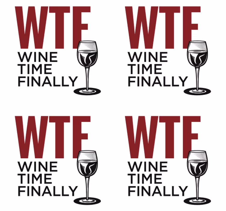 Posavasos con frases hora del vino - TenVinilo