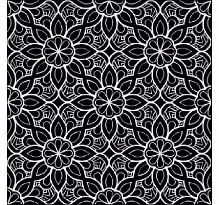 Posavasos textura motivo floral elaborado - TenVinilo