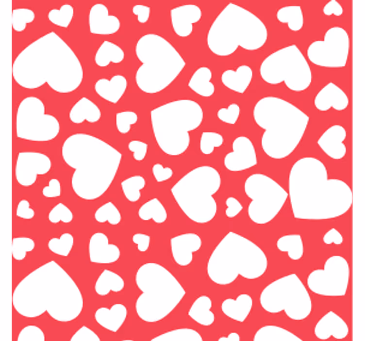 Posavasos boda diseño de patrón de corazones - TenVinilo