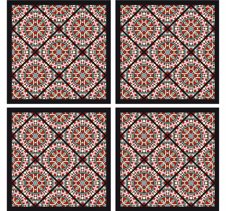 Posavasos textura patrón circular geométrico - TenVinilo