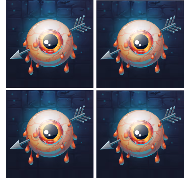 Posavasos halloween ojo goteante gráfico - TenVinilo