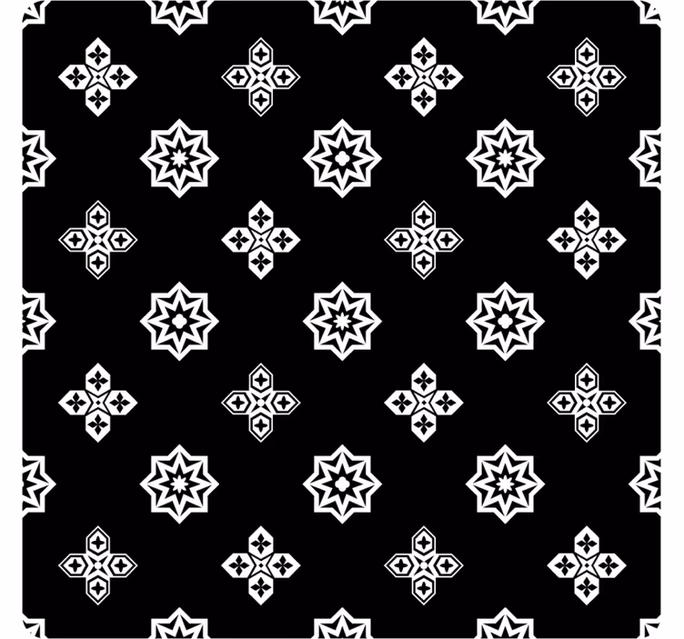 Posavasos textura patrón floral geométrico - TenVinilo