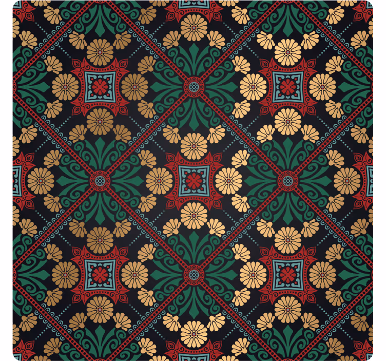 Posavasos textura hoja decorativa floral - TenVinilo
