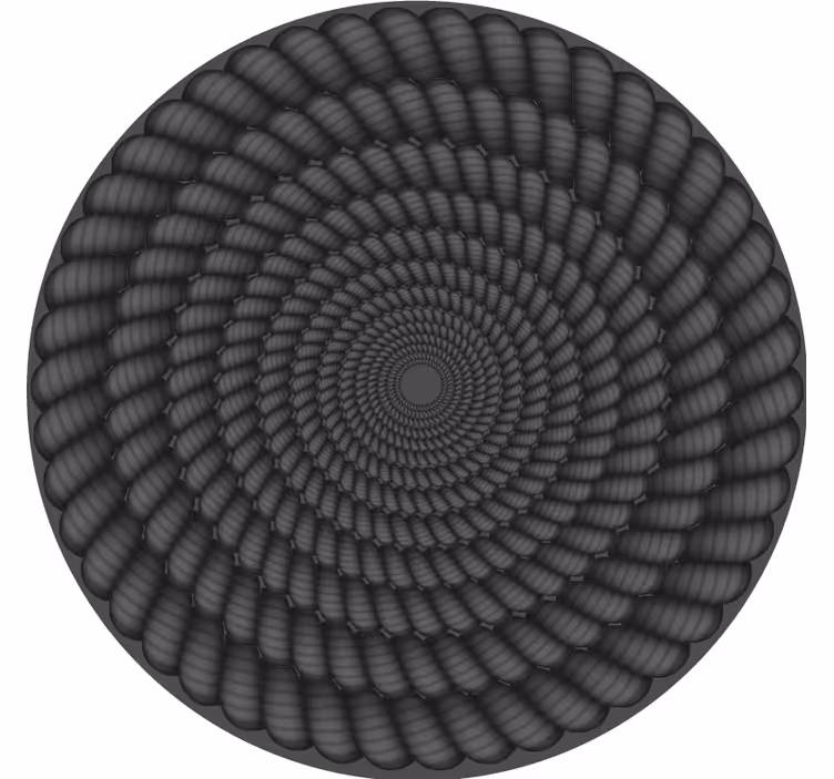 Posavasos textura patrón espiral redondo - TenVinilo