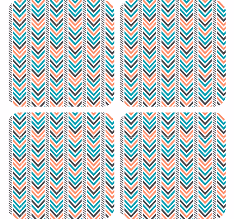 Posavasos textura chevron patrón esencial - TenVinilo
