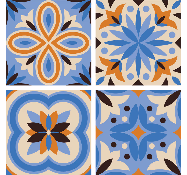 Posavasos textura motivos botánicos elaborados - TenVinilo