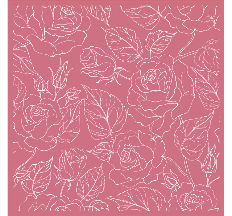 Posavasos textura patrones florales estilizados - TenVinilo