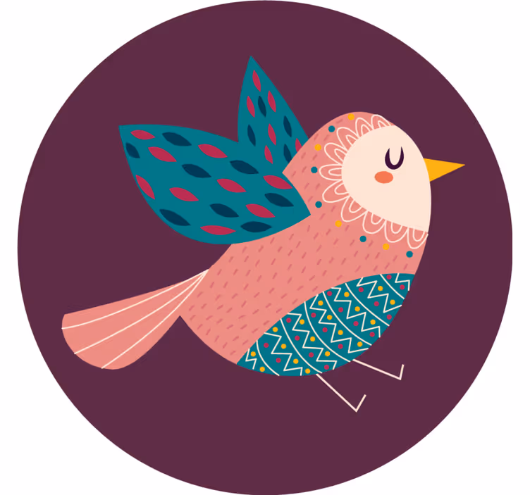 Posavasos frikis pájaro caricaturesco - TenVinilo