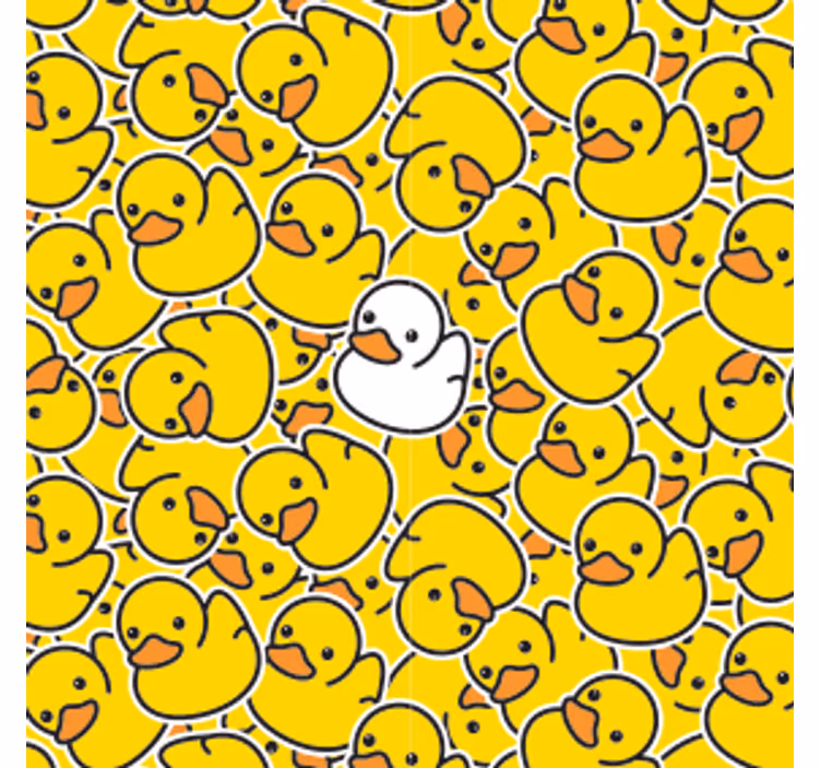 Posavasos frikis patrón de patitos juguetones - TenVinilo