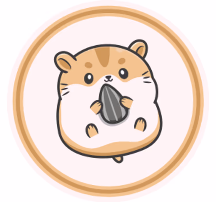 Posavasos frikis hamster lindo con semilla - TenVinilo