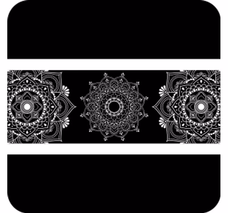 Posavasos textura motivo de mandala complejo - TenVinilo