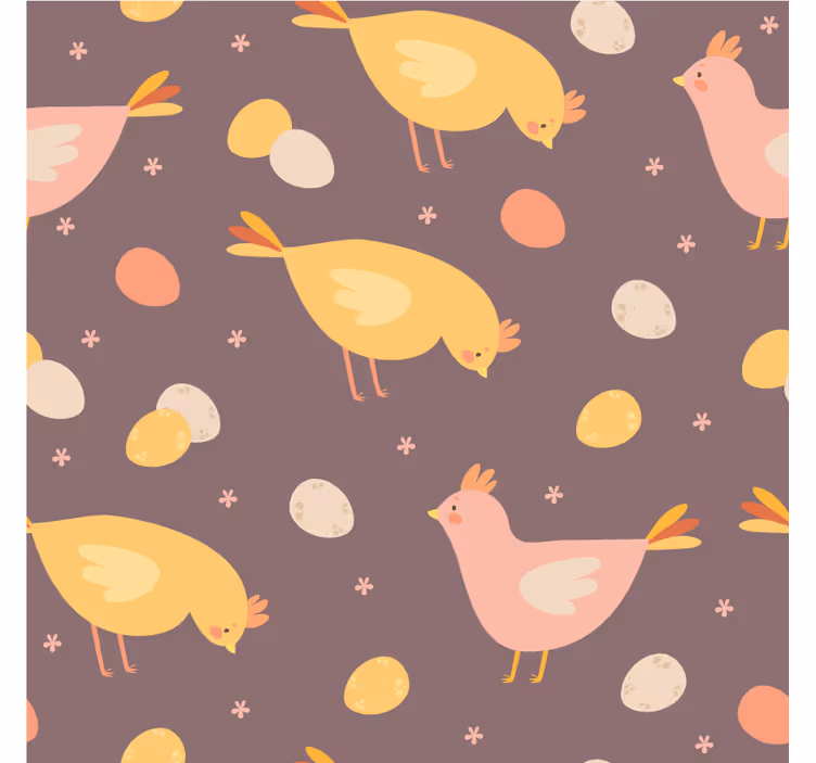 Posavasos boda patrón de aves encantadoras - TenVinilo