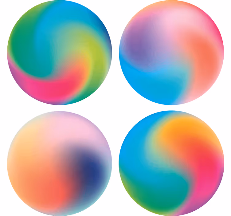 Posavasos textura patrones coloridos en espiral - TenVinilo