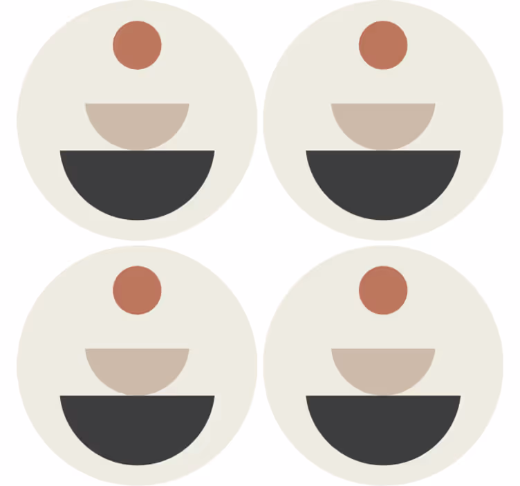 Posavasos frikis formas circulares capas - TenVinilo