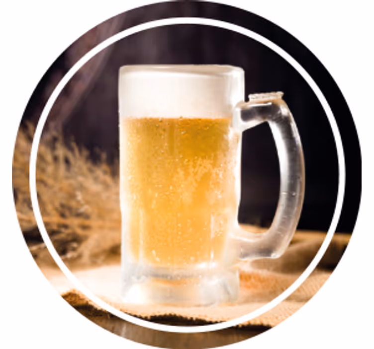 Posavasos cerveza taza fría con espuma - TenVinilo