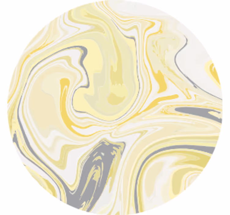 Posavasos textura patrón de remolino amarillo mármol - TenVinilo
