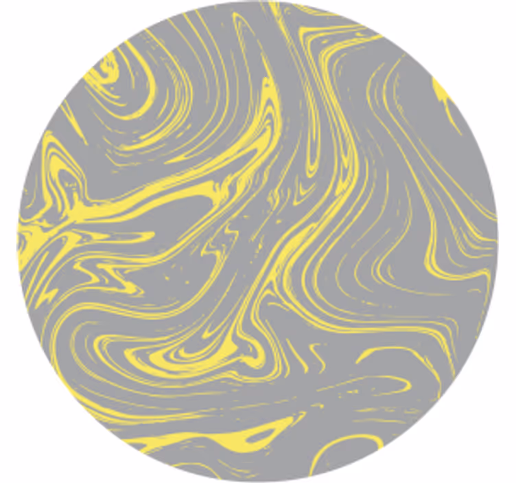 Posavasos textura patrones amarillos en espiral - TenVinilo
