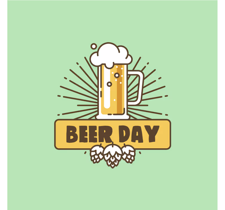 Posavasos cerveza celebración de jarras de cerveza - TenVinilo