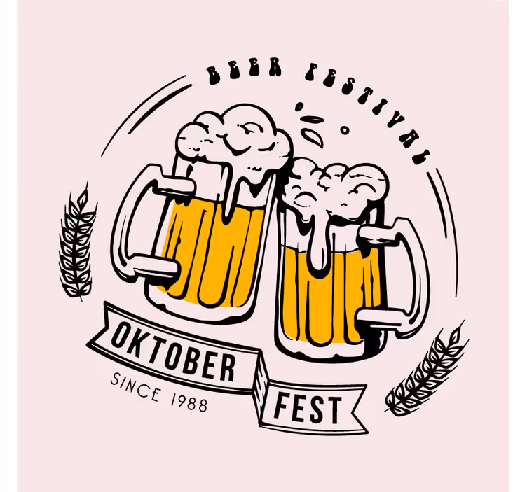 Posavasos cerveza oktoberfest ¡salud! - TenVinilo