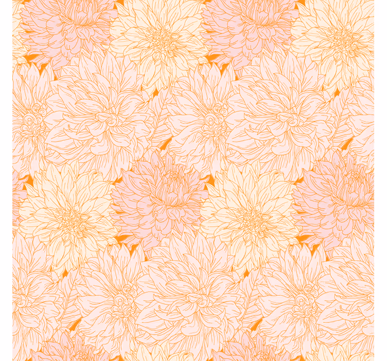 Posavasos textura arreglo de motivos florales - TenVinilo